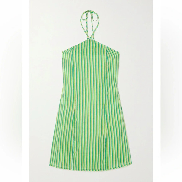 Faithfull The Brand Muthia Mini Dress In Bau-Bau Stripe Print - Picture 5 of 12